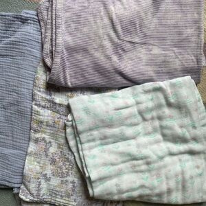 Cotton swaddles and newborn blanket